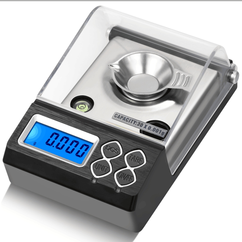 

20g 30g 50g 0.001g Precision Portable Electronic Jewelry Scales Gold Germ Balance 0.001g Digital Counting Carat Milligram Scale