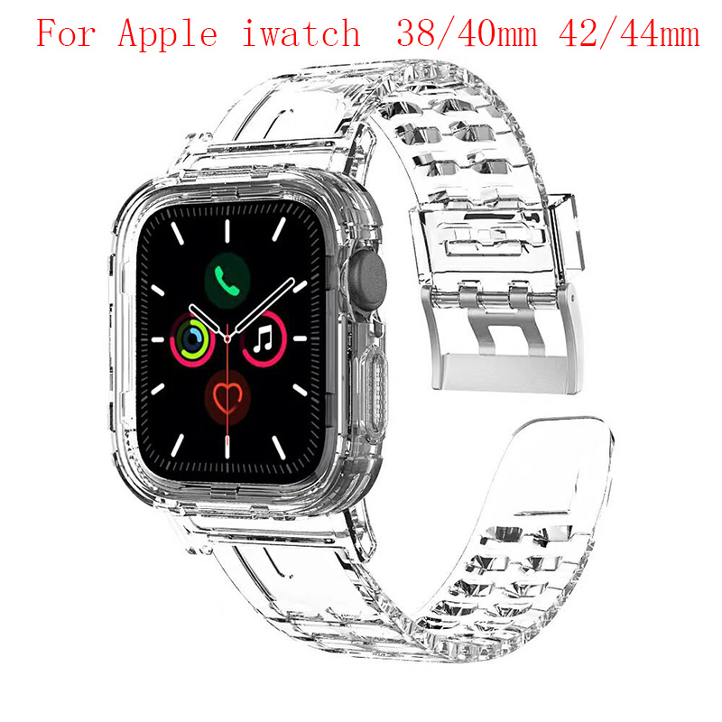 For Apple Smart Straps Series 6 1 2 3 4 5 TPU bracelet 38mm 40mm 42mm 44mm Transparent Watch Band & Case
For Apple Smart Straps Series 6 1 2 3 4 5 TPU bracelet 38mm 40mm 42mm 44mm Transparent Watch Band & Case