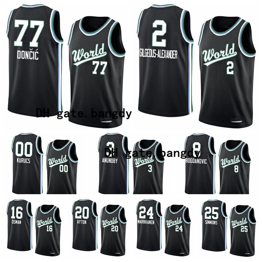 Men's World Team RJ Barrett Rui Hachimura Luka Doncic Shai Gilgeous-Alexander 2020 Rising Star Basketball Jersey
Men's World Team RJ Barrett Rui Hachimura Luka Doncic Shai Gilgeous-Alexander 2020 Rising Star Basketball Jersey