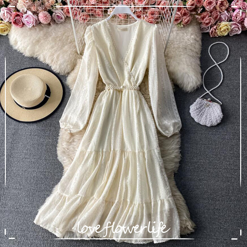 Sweet Summer Dress Women V-neck Hollow Out Sundress Long sleeve Vestidos Female High Waist Elegant Chiffon Dresses 210521, Black
Sweet Summer Dress Women V-neck Hollow Out Sundress Long sleeve Vestidos Female High Waist Elegant Chiffon Dresses 210521, Black