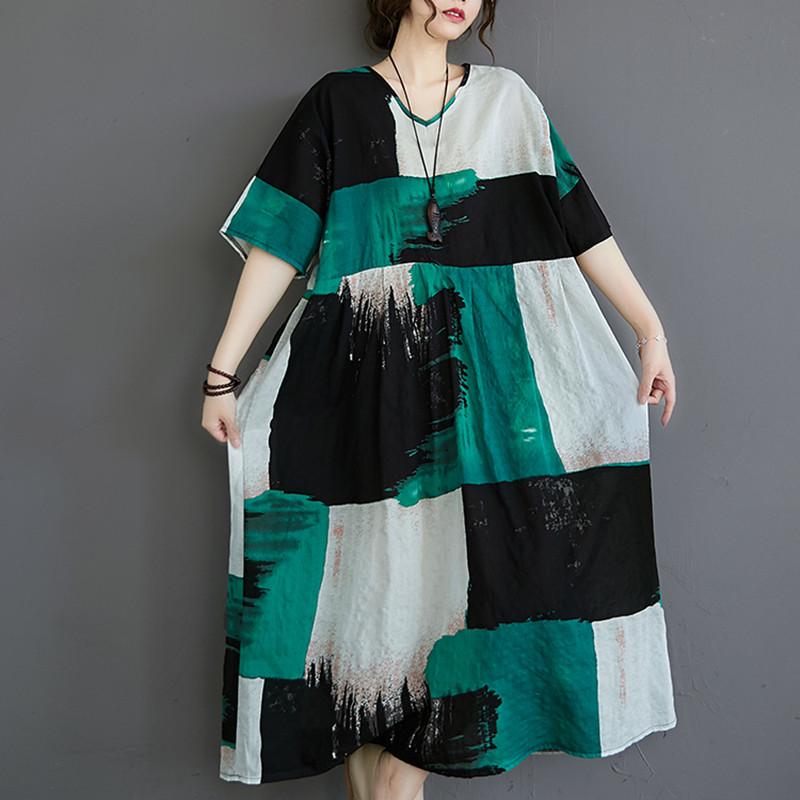 Plus Size Dresses Loose Summer Dress Thin Soft Cotton Linen Tie Dye Print Pattern Cozy Women Casual Vintage Long Maxi, Black
Plus Size Dresses Loose Summer Dress Thin Soft Cotton Linen Tie Dye Print Pattern Cozy Women Casual Vintage Long Maxi, Black