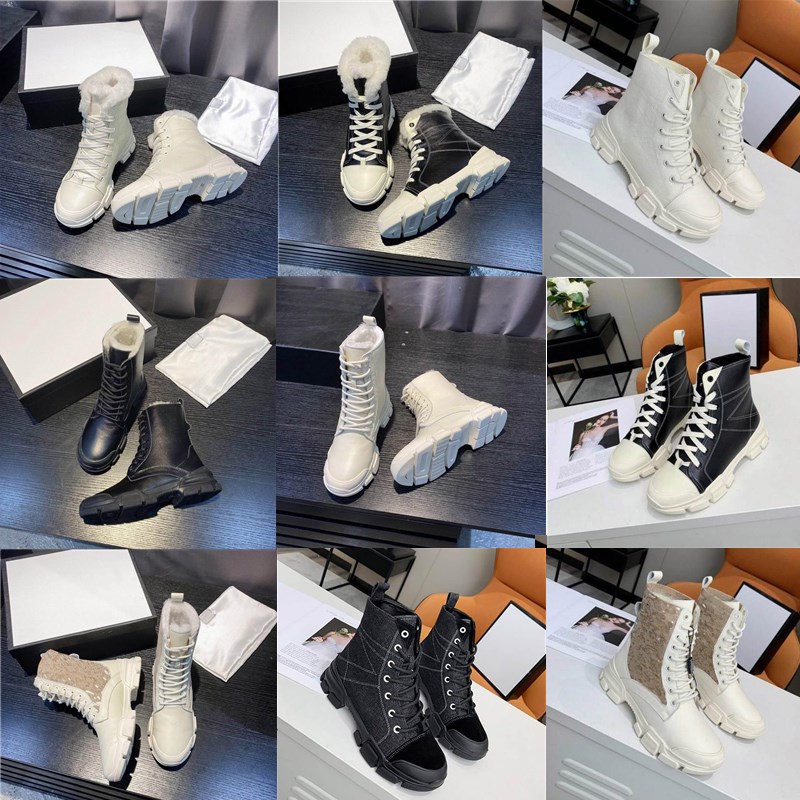 2022 Designer Women Boots Genuine Leather Fur Ankle Boot Shoelaces Wool White Black Suede Snow Bootes Winter Warm Medal Coarse Non-Slip Bottom Casual Shoes Box
2022 Designer Women Boots Genuine Leather Fur Ankle Boot Shoelaces Wool White Black Suede Snow Bootes Winter Warm Medal Coarse Non-Slip Bottom Casual Shoes Box