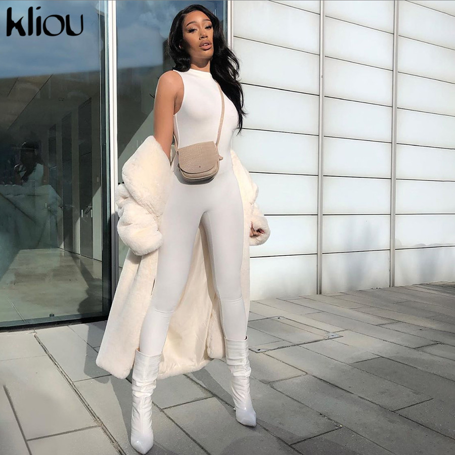 2021kliou solid autumn jumpsuits women sleeveless high waist elastic skinny basic sportswear female casual fitness outfits hot, Black;white
2021kliou solid autumn jumpsuits women sleeveless high waist elastic skinny basic sportswear female casual fitness outfits hot, Black;white
