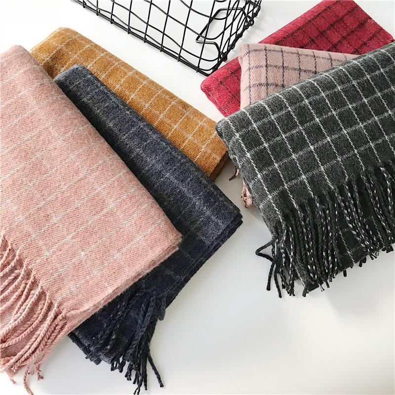 Scarves Spring And Autumn Small Lattice Warm Scarf, Simple Couple Imitation Cashmere Thick Scarf, Blue;gray
Scarves Spring And Autumn Small Lattice Warm Scarf, Simple Couple Imitation Cashmere Thick Scarf, Blue;gray