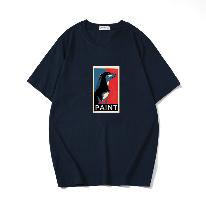 t shirt 2021 summer creative fashion pattern printing men's short sleeve cotton large size top, White;black
t shirt 2021 summer creative fashion pattern printing men's short sleeve cotton large size top, White;black