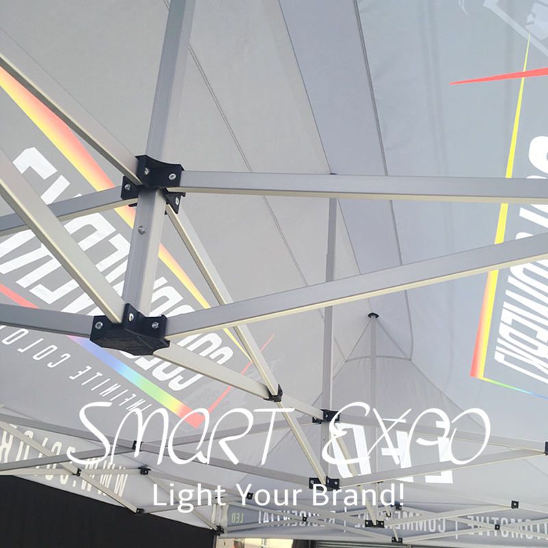 10X20FT Outdoor Large Gazebo Marketing Advertising Display with Aluminum Frame 600D Polyester Printing Wheeled Bag