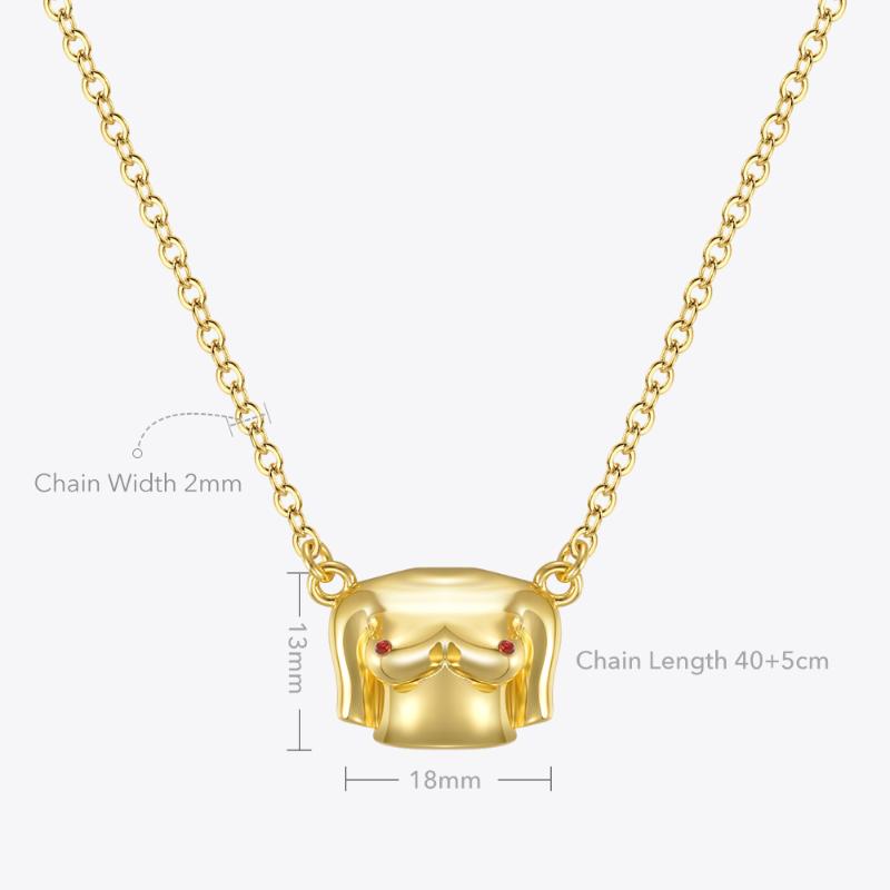 Pendant Necklaces ENFASHION Aesthetic 3D Breast Necklace For Women Gold Color Choker Party 2021 Body Fashion Jewelry Collier P213198