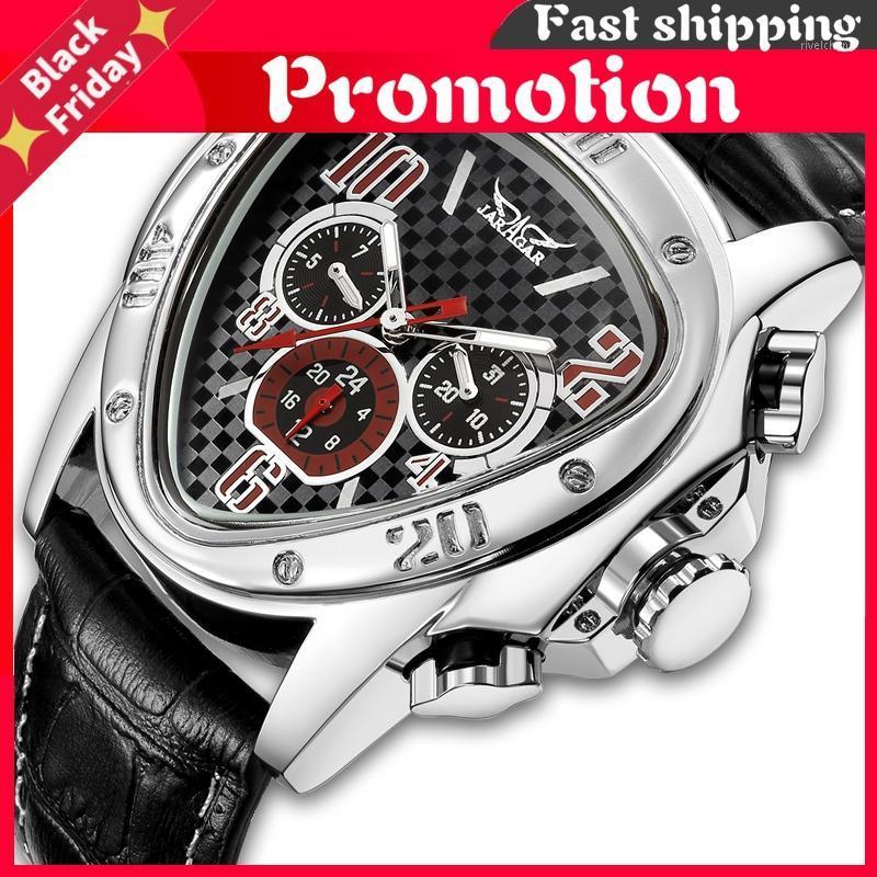 Wristwatches Jaragar Men's Sport Watches Racing Design Geometric Triangle Watch Men Genuine Leather Strap Male Automatic Wrist, Gold
Wristwatches Jaragar Men's Sport Watches Racing Design Geometric Triangle Watch Men Genuine Leather Strap Male Automatic Wrist, Gold