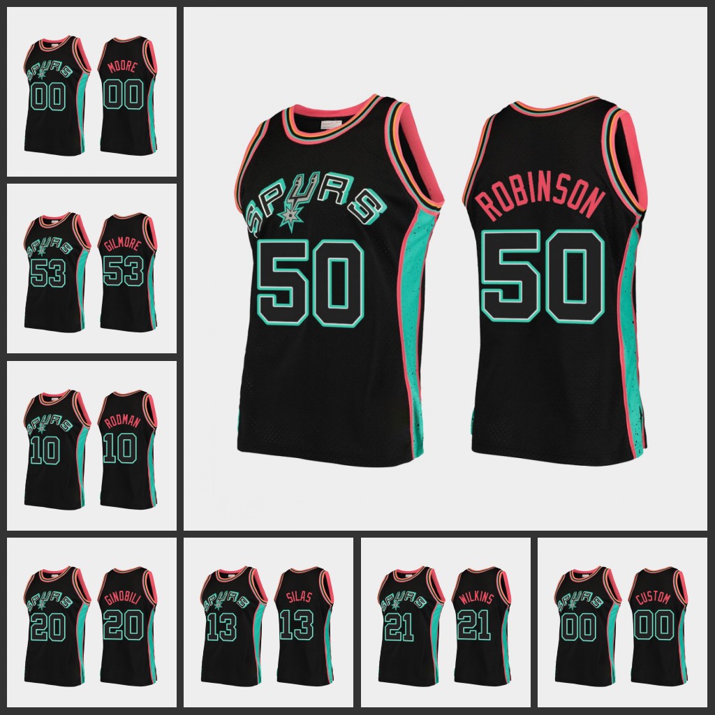 San Antonio's Spurs's Men Tim Duncan David Robinson Artis Gilmore Tony Parker Dennis Rodman Rudy Gay Custom Black Jersey
San Antonio's Spurs's Men Tim Duncan David Robinson Artis Gilmore Tony Parker Dennis Rodman Rudy Gay Custom Black Jersey