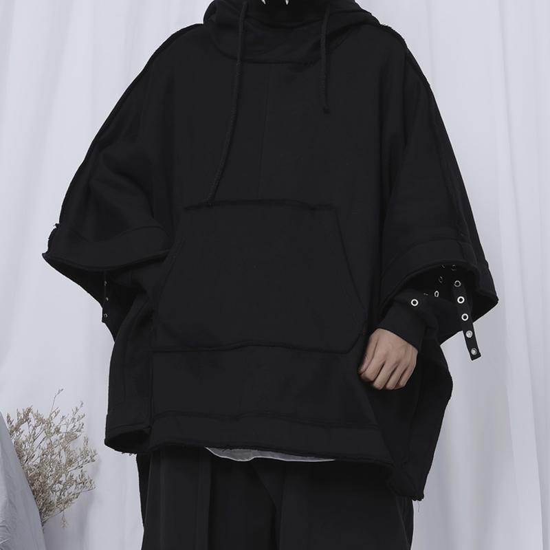 Men's Trench Coats Original Windbreaker Mid-length Jacket Dark Punk Steam Plus Cashmere Trendy Loose Hedging Cloak, Black
Men's Trench Coats Original Windbreaker Mid-length Jacket Dark Punk Steam Plus Cashmere Trendy Loose Hedging Cloak, Black