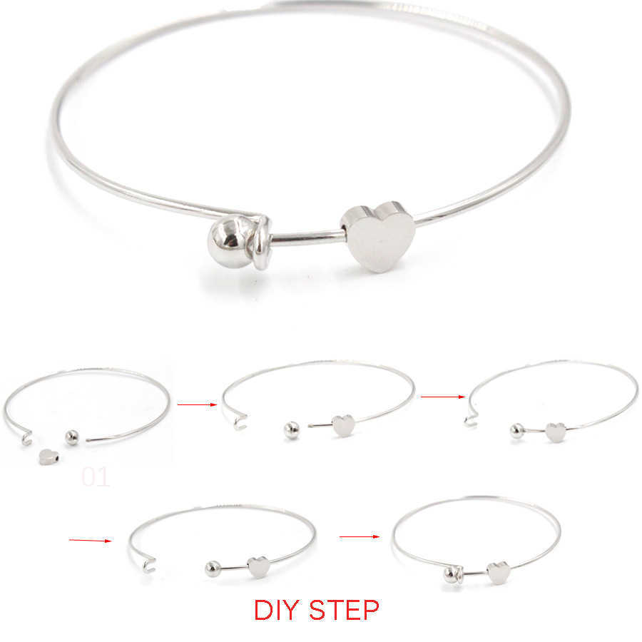100% Stainless Steel 2mm Wire Expandable Bracelet Base Adjustable Bangle Diy Charm Bracelets Bangle 60mm 10pcs Q0720
100% Stainless Steel 2mm Wire Expandable Bracelet Base Adjustable Bangle Diy Charm Bracelets Bangle 60mm 10pcs Q0720