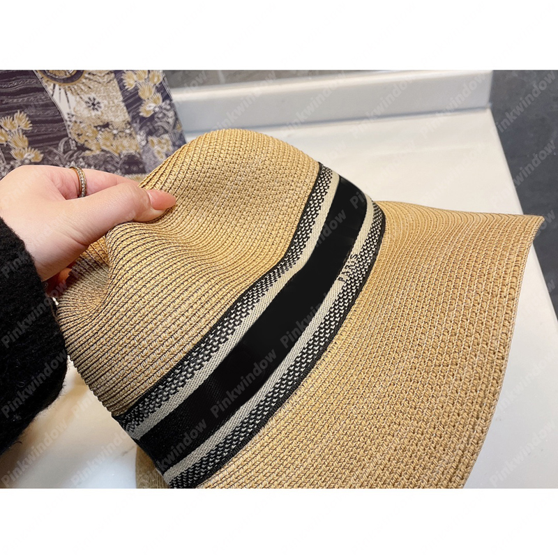 Fashion Beach Sun Hat Bucket Hats Summer Women Raffia Mens Luxurys Designers Caps Hats Cap Mens Bonnet Beach-hat Sombrero Firmati 2104141L, Blue;gray