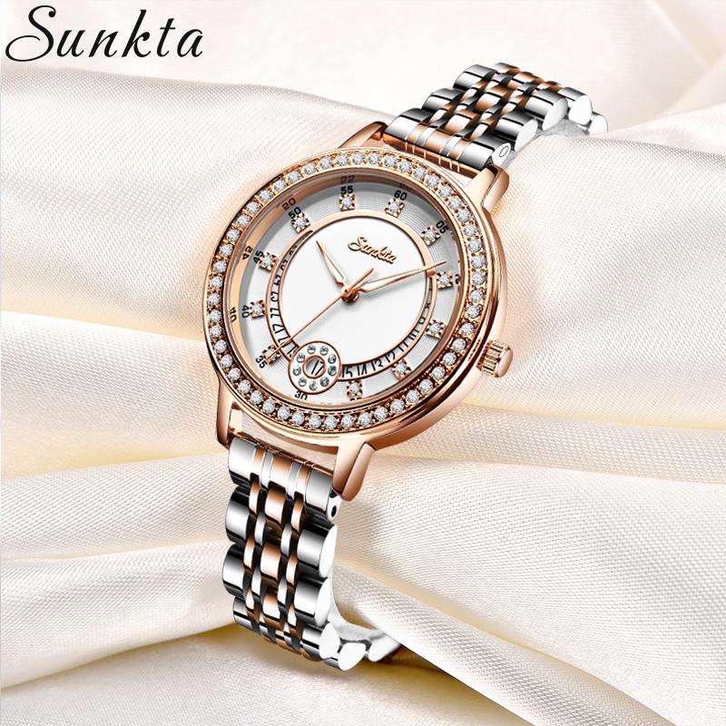 Wristwatches Girl Fashion Rose Gold Famale Watch Lady Stainless Steel For Women High Quality Casual Waterproof Luxury Wrist Gifts, White
Wristwatches Girl Fashion Rose Gold Famale Watch Lady Stainless Steel For Women High Quality Casual Waterproof Luxury Wrist Gifts, White