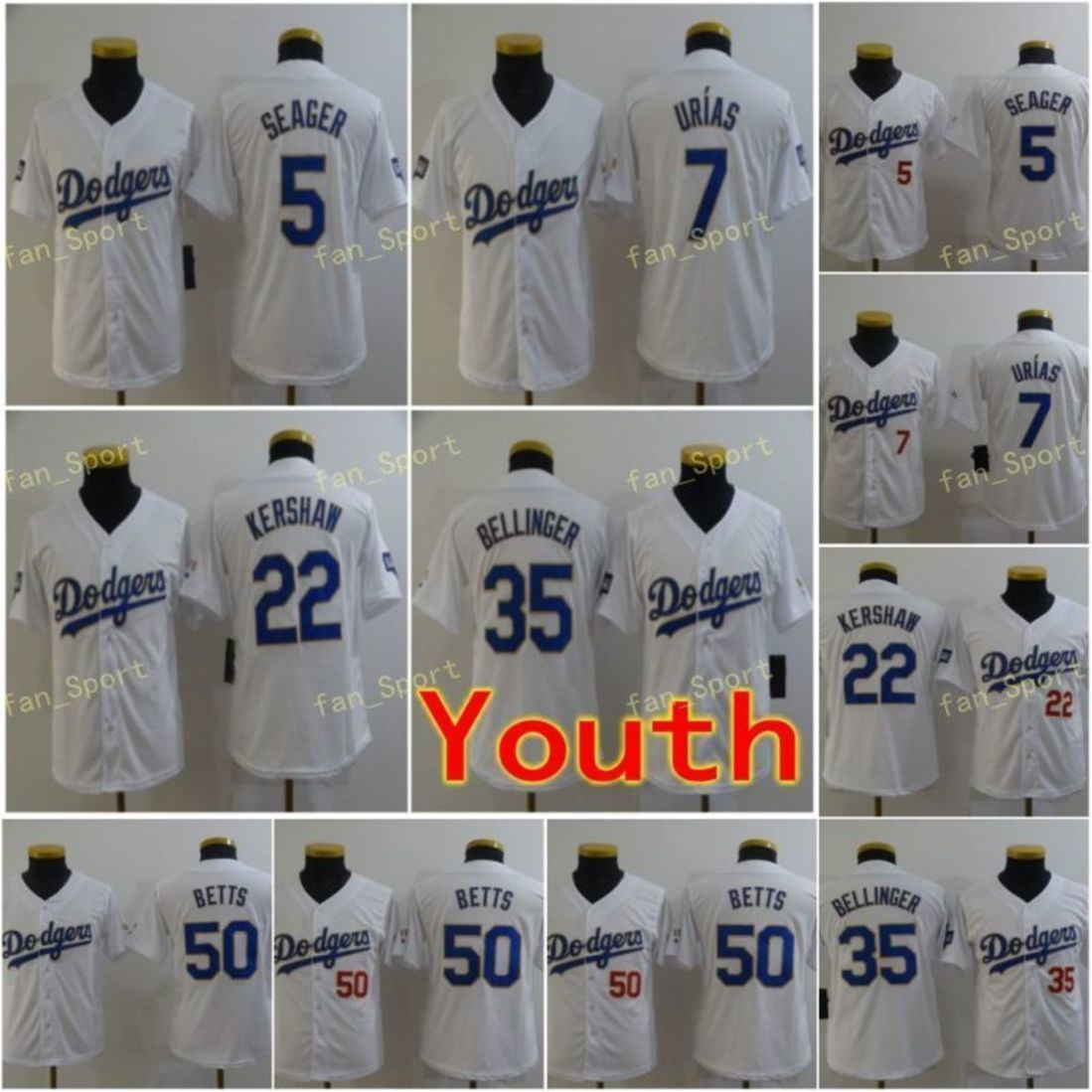Youth Gold Program Baseball Jerseys 5 Corey Seager 7 Julio Urias 22 Clayton Kershaw 35 Cody Bellinger 50 Mookie Betts Blue White Stitched, Blue;black
Youth Gold Program Baseball Jerseys 5 Corey Seager 7 Julio Urias 22 Clayton Kershaw 35 Cody Bellinger 50 Mookie Betts Blue White Stitched, Blue;black