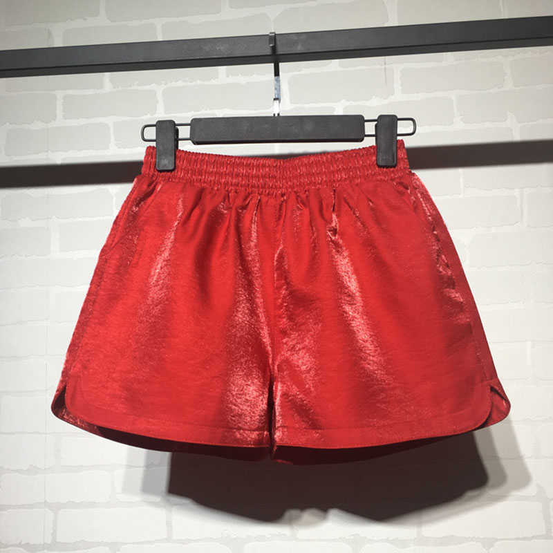 Shorts Pink Velvet feminino Fashion Sexy Bodycon Workout Flannel Pants Mujer Soft Booty Women Z6121 210724