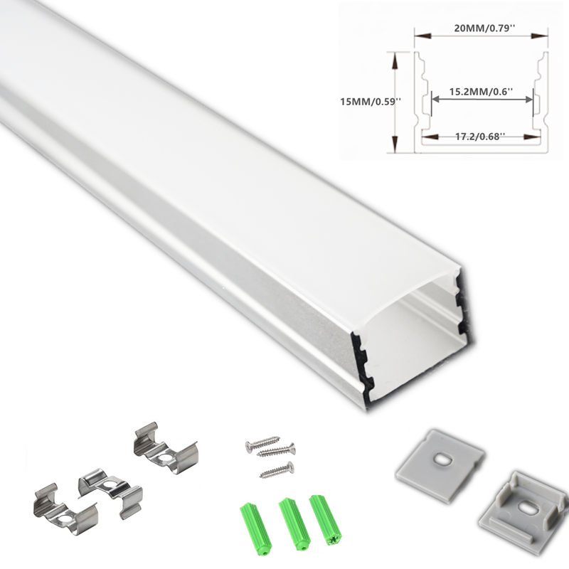 Lamp Covers & Shades 5/10-Pack 3.3FT 1M Strip Channel With Matte Diffuser,Under Cabinet Counter Double Row 17.2MM Wide Tape 20X15MM Aluminum
Lamp Covers & Shades 5/10-Pack 3.3FT 1M Strip Channel With Matte Diffuser,Under Cabinet Counter Double Row 17.2MM Wide Tape 20X15MM Aluminum