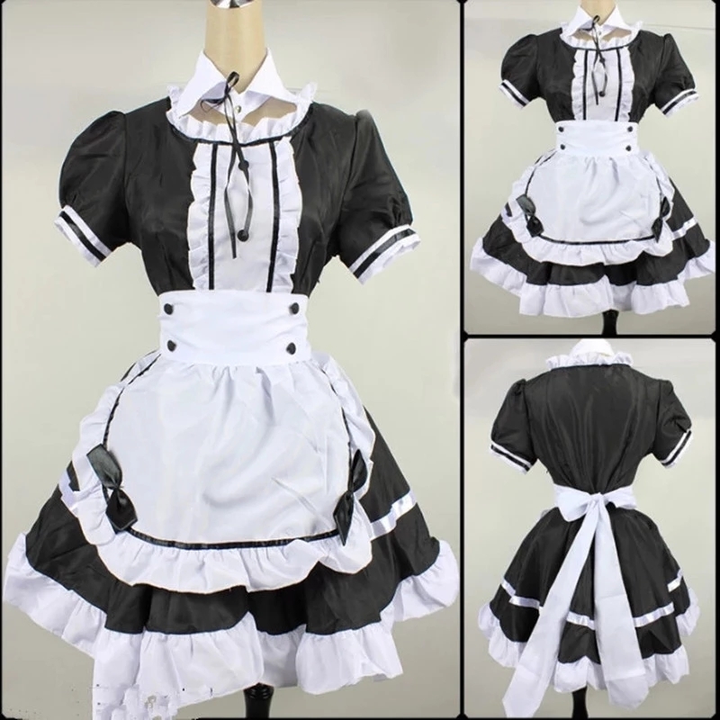 Sexy French Maid Clothes Black Japanese Anime Cos K-ON Uniforms Girls Woman Cosplay Costumes Game Roleplay Animation Clothing L0407, White
Sexy French Maid Clothes Black Japanese Anime Cos K-ON Uniforms Girls Woman Cosplay Costumes Game Roleplay Animation Clothing L0407, White