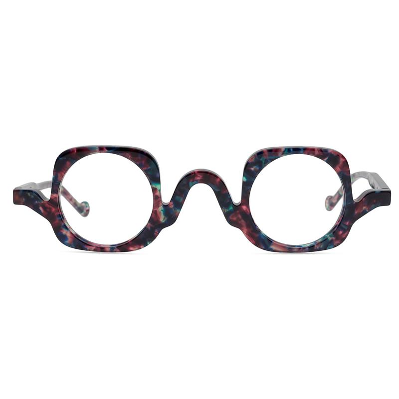 Fashion Sunglasses Frames Personality Niche Designer Eyewear Vintage Handmade Acetate Optical Reading Glasses Men Fun Eyeglass Ocu