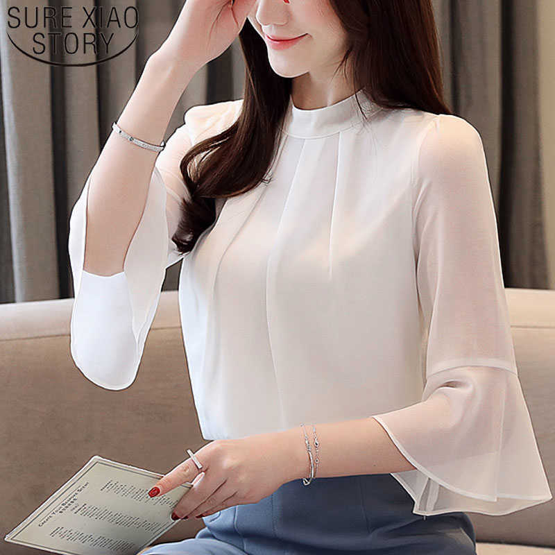 Women blouses women tops blusas elegante women Half Flare Sleeve shirt chiffon blouse white blouse shirts harajuku 3747 50 210527
Women blouses women tops blusas elegante women Half Flare Sleeve shirt chiffon blouse white blouse shirts harajuku 3747 50 210527