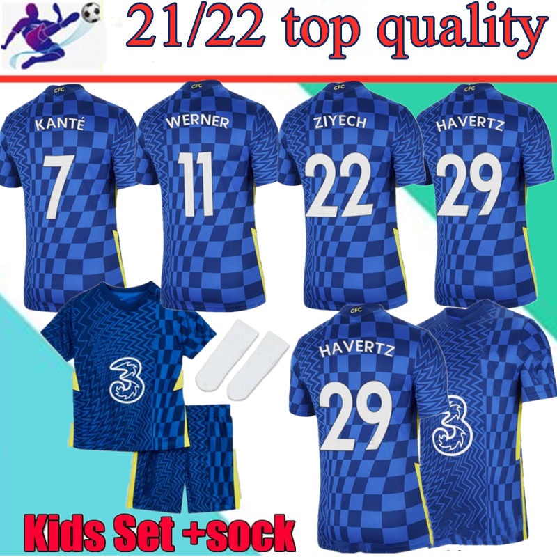Thailand fourth 21 22 WERNER HAVERTZ CHILWELL ZIYECH Soccer Jerseys 2021 2022 PULISIC home blue Football Shirt KANTE MOUNT 4th Men Kids set Kits tops with socks, Kids kit
Thailand fourth 21 22 WERNER HAVERTZ CHILWELL ZIYECH Soccer Jerseys 2021 2022 PULISIC home blue Football Shirt KANTE MOUNT 4th Men Kids set Kits tops with socks, Kids kit