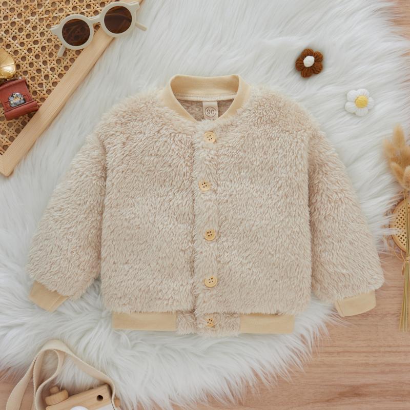 Jackets Winter Fall Baby Girls Boys Fuzzy Coat Casual Korean Style Loose Warm Windproof Single-breasted O-neck Toddler Kids Outwear, Ivory
Jackets Winter Fall Baby Girls Boys Fuzzy Coat Casual Korean Style Loose Warm Windproof Single-breasted O-neck Toddler Kids Outwear, Ivory