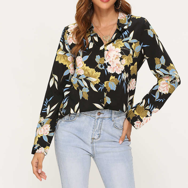 Elegant printing women's shirt long sleeve turn down collar spring autumn loose blouse plus size 210526, Dark blue
Elegant printing women's shirt long sleeve turn down collar spring autumn loose blouse plus size 210526, Dark blue