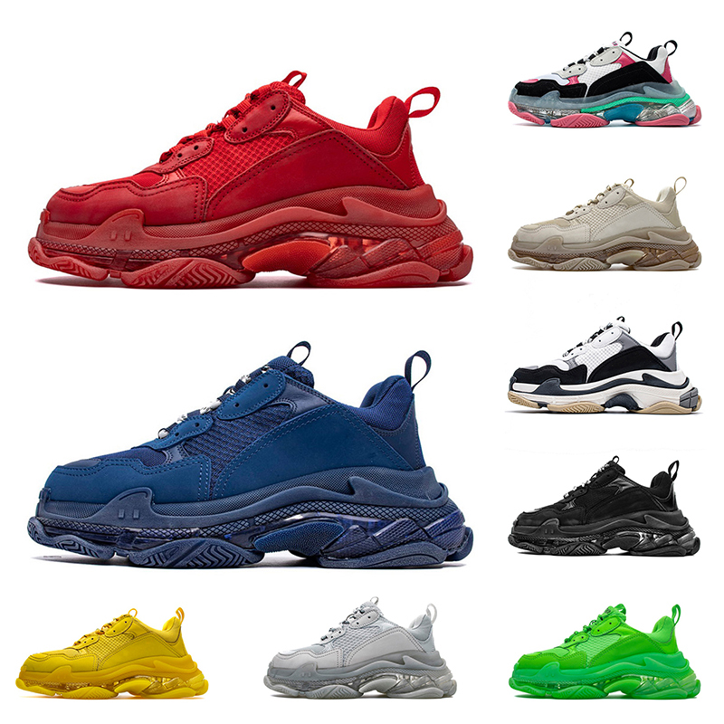 Luxury Clear Sole Women Mens Designer Shoes Triple s Dad Casual Shoe Crystal Bottoms 17FW Paris Black White Platform Trainers Sneakers, A6 36-45
Luxury Clear Sole Women Mens Designer Shoes Triple s Dad Casual Shoe Crystal Bottoms 17FW Paris Black White Platform Trainers Sneakers, A6 36-45
