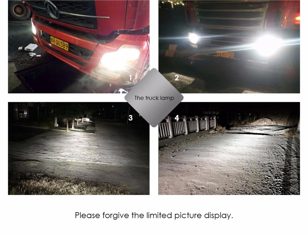 Fighter Foco H4 Led Bulbs Car/motorcycle Headlight 72W 12V 24V 6000K Super Light Auto H4 Lamp