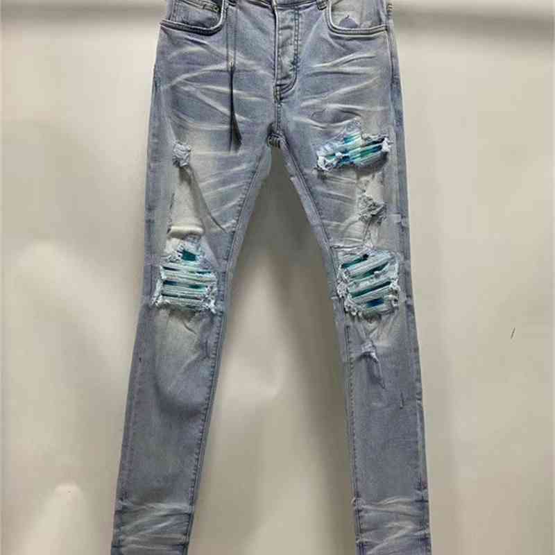 / Amri Amri New Slim Fit Jeans Pants, Blue