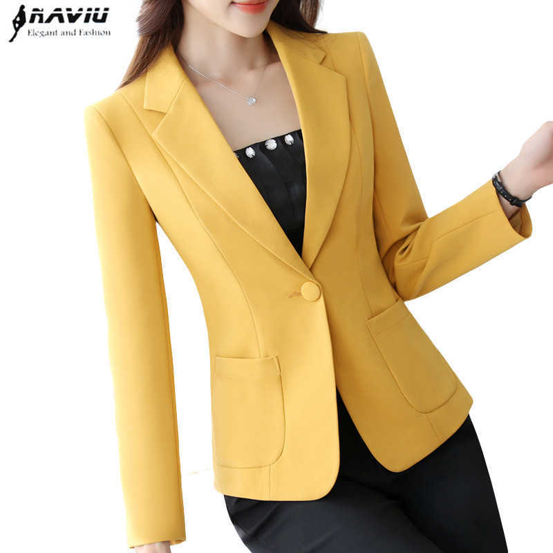 Naviu Fashion High-Quality Blazer Straight and Smooth Jacket For Office Lady Style Formal Work Wear Plus Size Coat 210604, Red blazer
Naviu Fashion High-Quality Blazer Straight and Smooth Jacket For Office Lady Style Formal Work Wear Plus Size Coat 210604, Red blazer