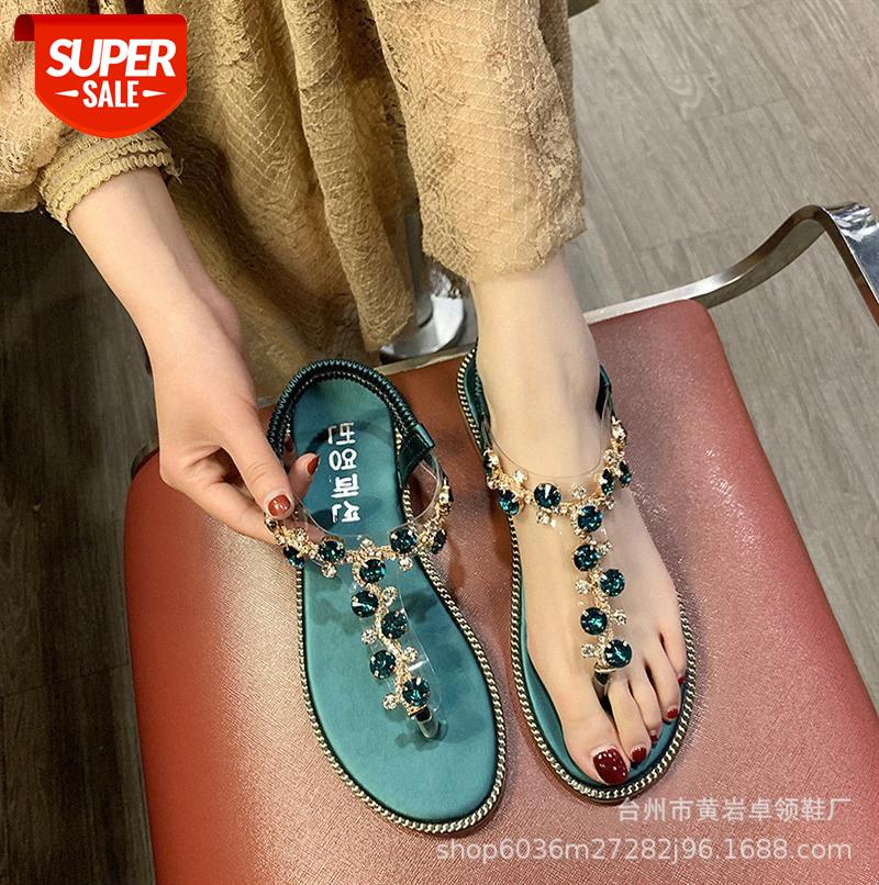Roman sandals women all-match fairy style student flat-bottom rhinestone herringbone flip-flops beach women's shoes #iA7J, Black
Roman sandals women all-match fairy style student flat-bottom rhinestone herringbone flip-flops beach women's shoes #iA7J, Black