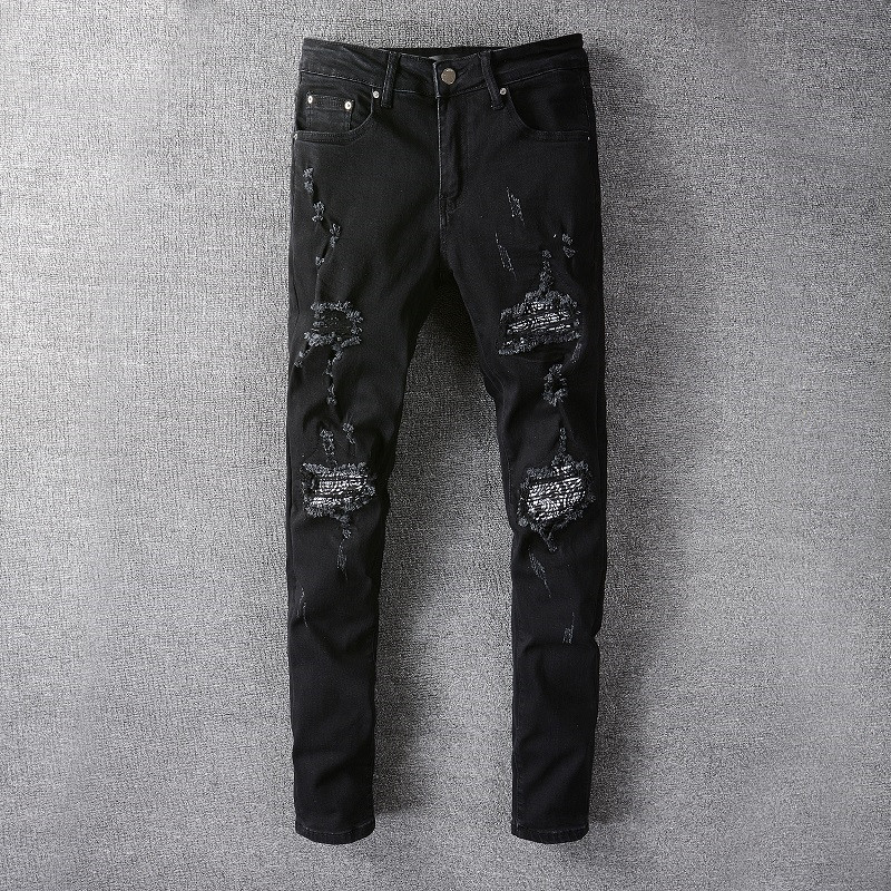 Mens Fashion Straight Slim Ripped Jeans Trousers Men Streetwear Motorcycle Biker Jean Pants Size 29-38 666, Blue
Mens Fashion Straight Slim Ripped Jeans Trousers Men Streetwear Motorcycle Biker Jean Pants Size 29-38 666, Blue