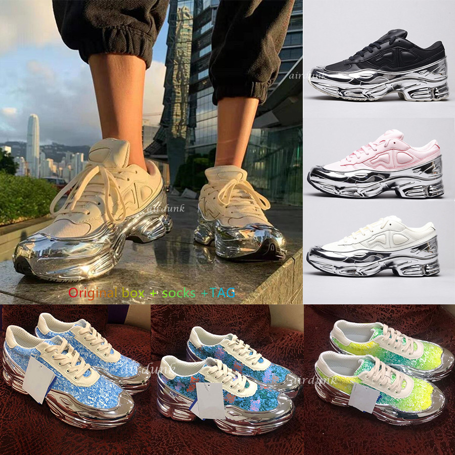 Top quality Fashion originals Men Women Raf Simons Casual Shoes Ozweego III Sports Clunky Metallic latest color silver liquid daddy shoe Sneakers, I need look other product
Top quality Fashion originals Men Women Raf Simons Casual Shoes Ozweego III Sports Clunky Metallic latest color silver liquid daddy shoe Sneakers, I need look other product