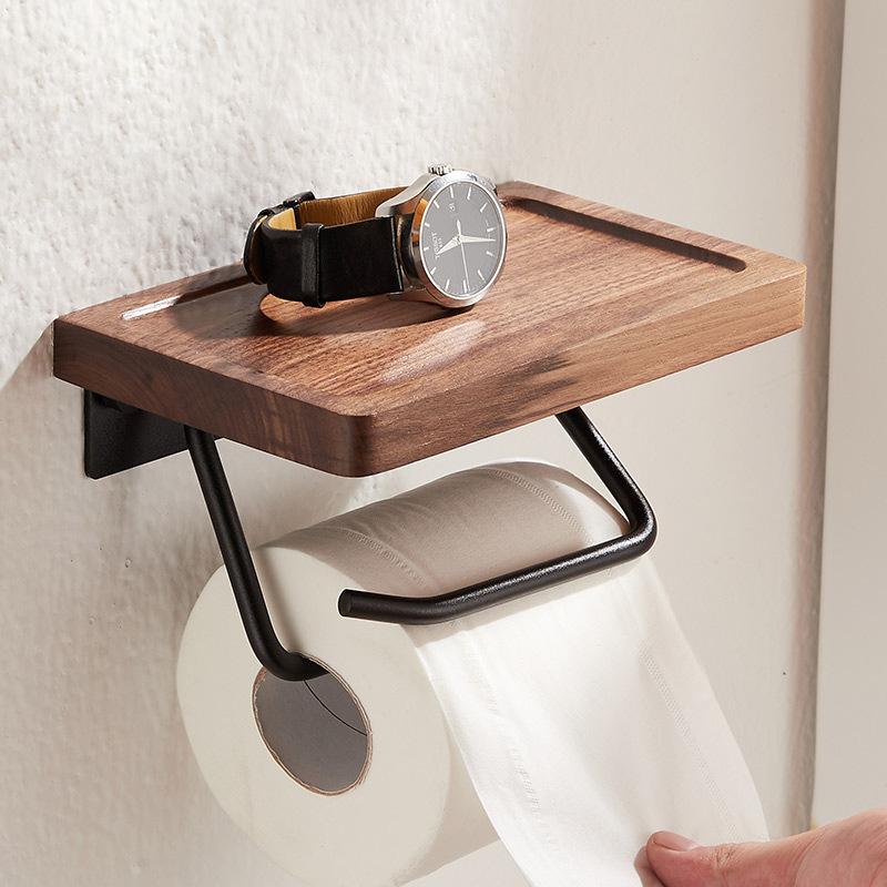 Toilet Paper Holders Wall-mounted Towel Rack Roll Holder Creative Solid Wood Hook Bathroom Accessories
Toilet Paper Holders Wall-mounted Towel Rack Roll Holder Creative Solid Wood Hook Bathroom Accessories