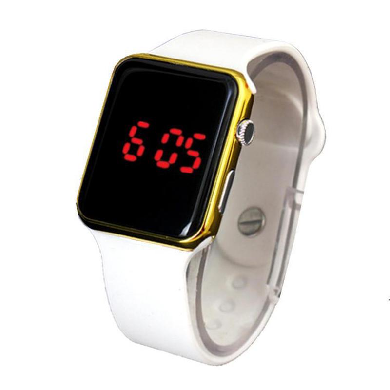 Wristwatches LED Digital Watch Men Women Men's Sport Electronic Women's Watches Silicone Clock Relogio Montre Homme, White silver
Wristwatches LED Digital Watch Men Women Men's Sport Electronic Women's Watches Silicone Clock Relogio Montre Homme, White silver