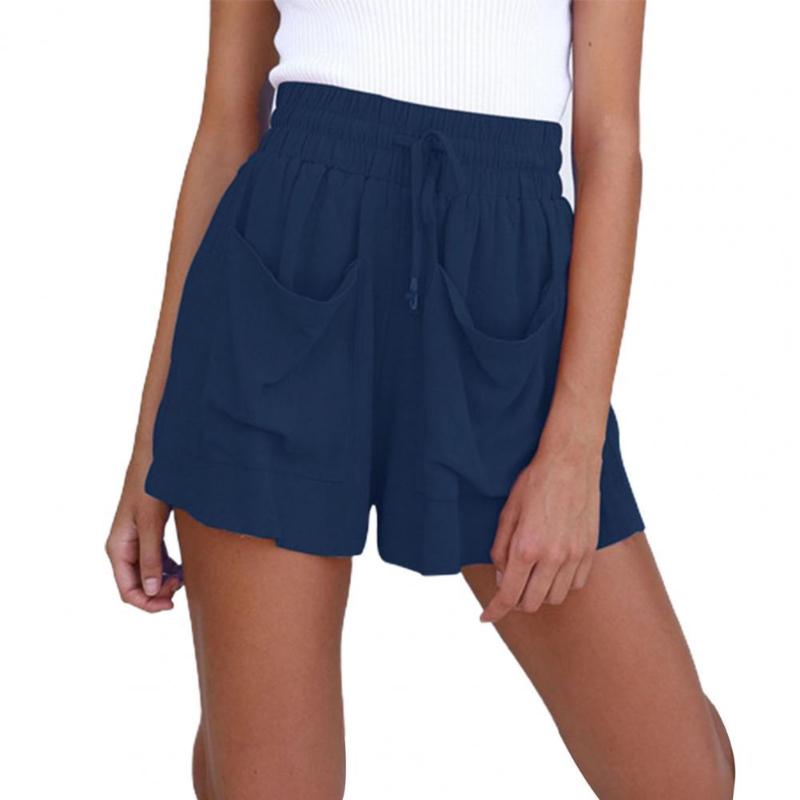 Women's Shorts Solid Color Women Drawstring High Waist Cotton Flax Short For Summer Wide Leg Woman Femme 2021, Blue
Women's Shorts Solid Color Women Drawstring High Waist Cotton Flax Short For Summer Wide Leg Woman Femme 2021, Blue