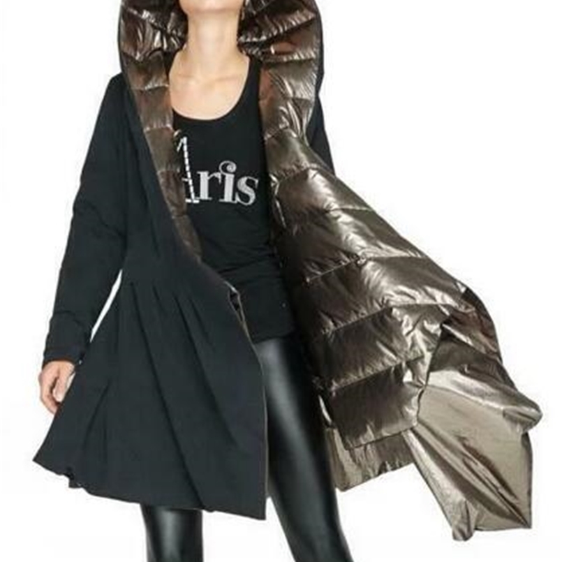 Jaqueta de neve quente feminina sobre dalian hat light down jacket casaco de inverno AHY-005 210819