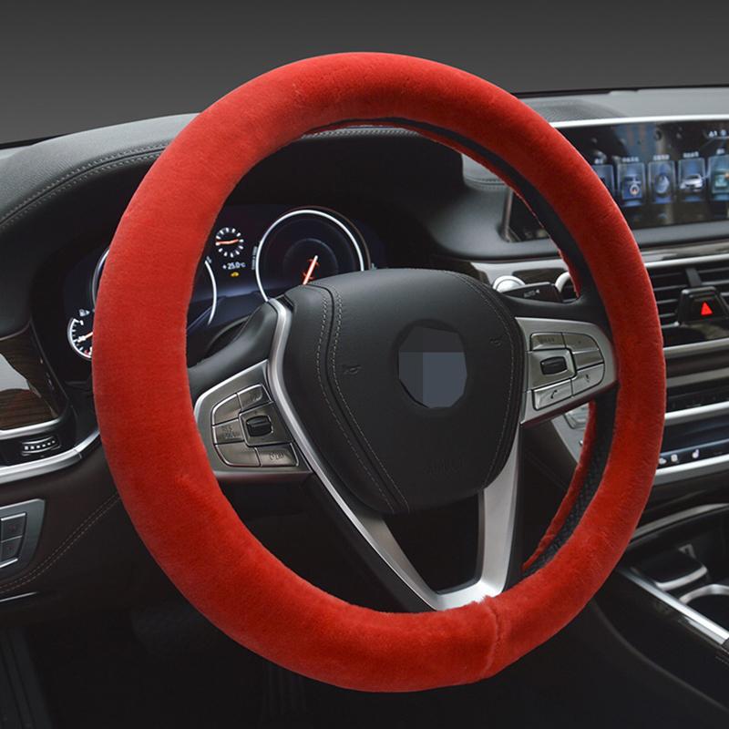 Steering Wheel Covers Winter Soft Long Wool Plush Car Cover Comfortable Anti-slip For 38cm Universal Interior Decoration
Steering Wheel Covers Winter Soft Long Wool Plush Car Cover Comfortable Anti-slip For 38cm Universal Interior Decoration