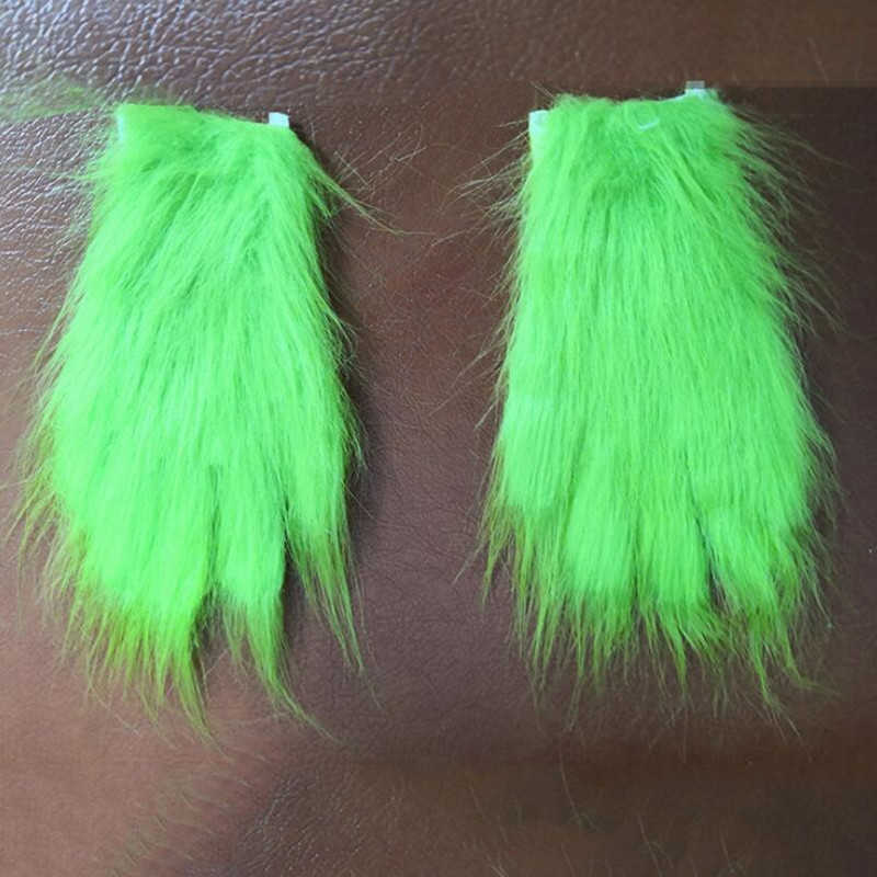 Santa Grinch Cosplay Mask Christmas Latex Masks Gloves Prop Halloween X08032132822242J