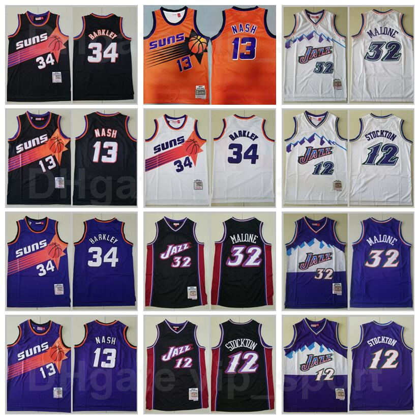 Vintage Mitchell and Ness Basketball Karl Malone Men nba's Jersey 32 Steve Nash 13 Charles Barkley 34 John Stockton 12 Retro Purple Black
Vintage Mitchell and Ness Basketball Karl Malone Men nba's Jersey 32 Steve Nash 13 Charles Barkley 34 John Stockton 12 Retro Purple Black