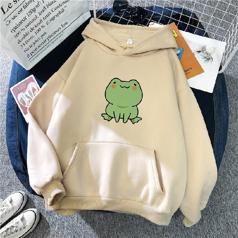 Women' Hoodies & Sweatshirts Cute Sweet Frog Print Couple Hoodie 2021 Autumn Casual Loose Hooded Big Pockets Fashion Tide Long Sleeve, Gray
Women' Hoodies & Sweatshirts Cute Sweet Frog Print Couple Hoodie 2021 Autumn Casual Loose Hooded Big Pockets Fashion Tide Long Sleeve, Gray