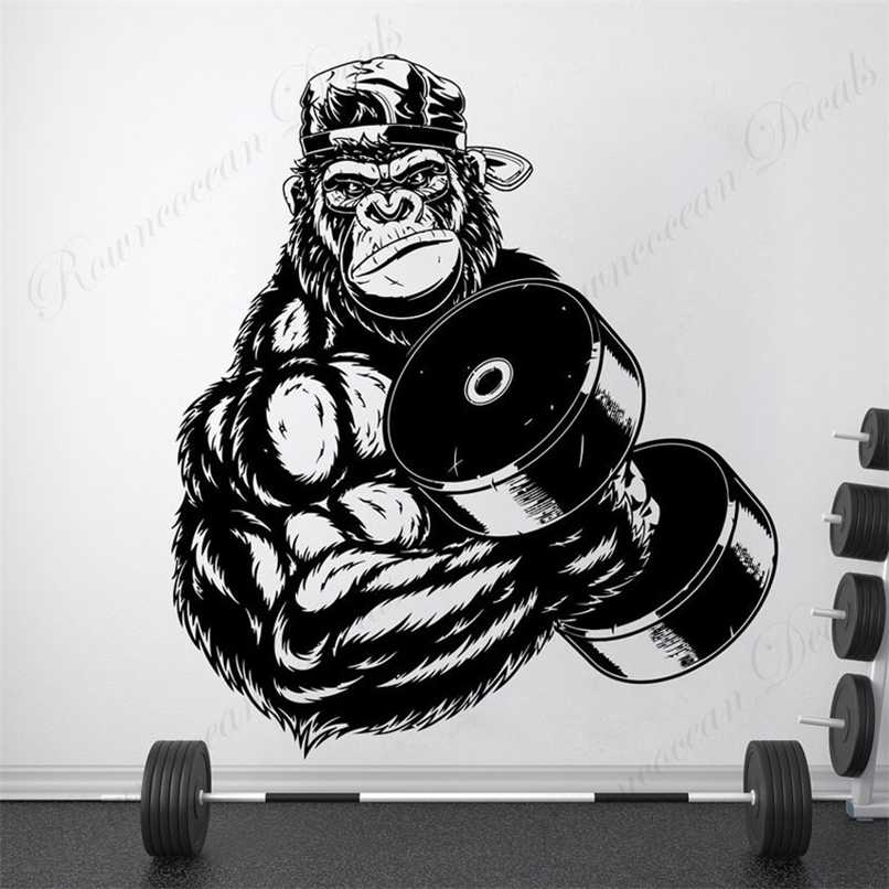 Gorilla Bodybuilder Gym Fitness Wall Decals Show Strong Strength Sticker Vinyl Home Decor Interior Design Mural Removable 63 211217
Gorilla Bodybuilder Gym Fitness Wall Decals Show Strong Strength Sticker Vinyl Home Decor Interior Design Mural Removable 63 211217
