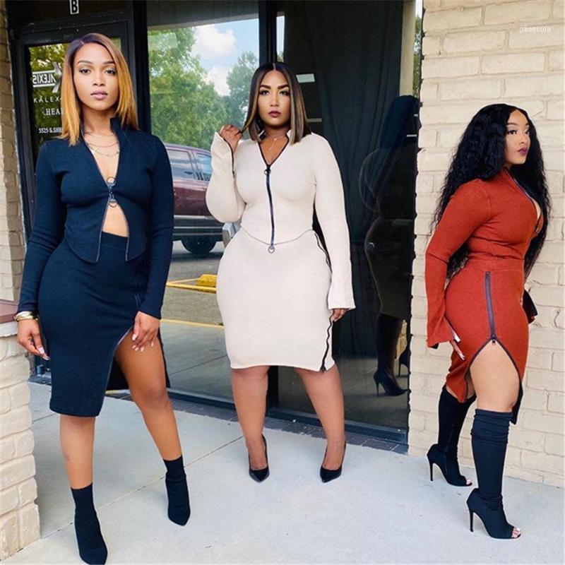Women Two Piece Outfits Fashion Casual Spring Autumn Long Sleeve Stand Neck Zip Up Tops And Bodycon Midi Pencil Skirt Outfit Set1, Gray
Women Two Piece Outfits Fashion Casual Spring Autumn Long Sleeve Stand Neck Zip Up Tops And Bodycon Midi Pencil Skirt Outfit Set1, Gray
