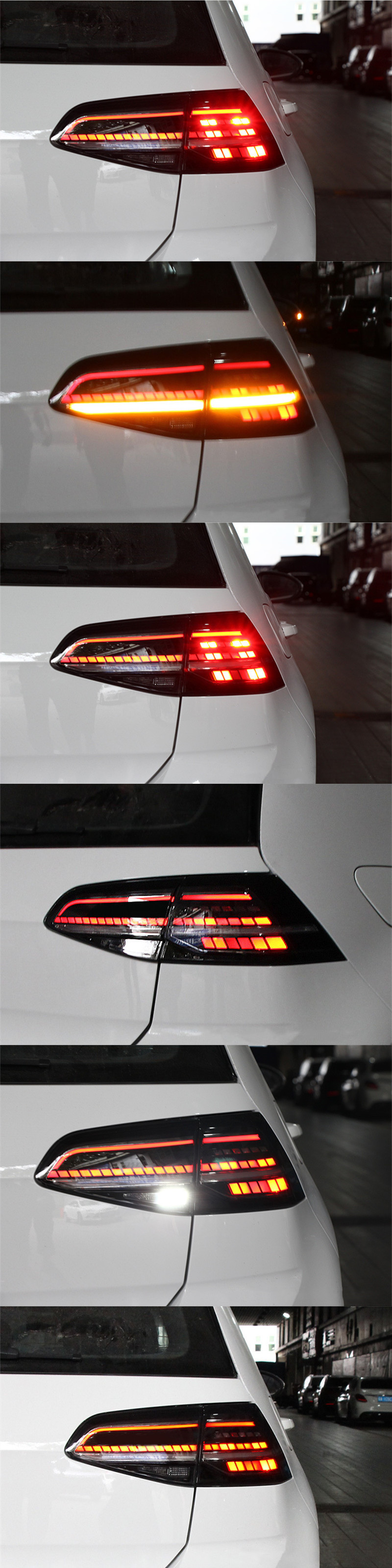 Car Styling Brake Tail Lights For VW Golf 7 LED Taillight Assembly GOLF 7.5 DRL Reverse Fog Turn Signal 2013-2019