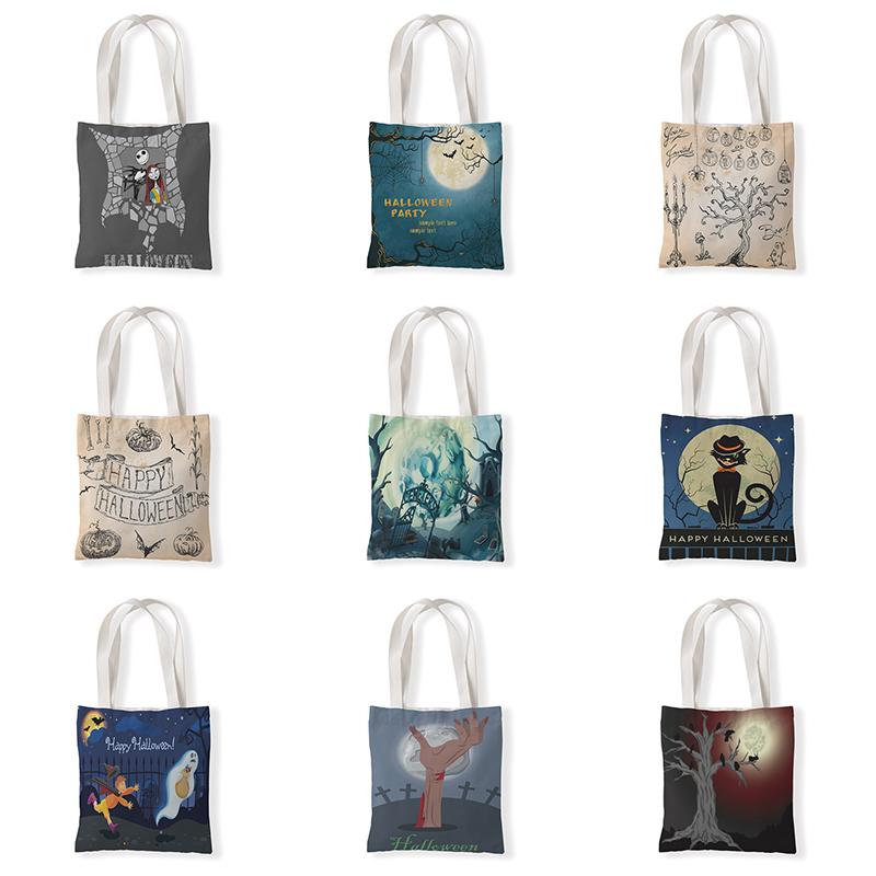 Party Supplies 16 Style Gift Wrap Handbag High Capacity Eco Reusable Shopping Halloween Print Canvas Shoulder Bags Fashion Leisure Coin Bag Literature Art
Party Supplies 16 Style Gift Wrap Handbag High Capacity Eco Reusable Shopping Halloween Print Canvas Shoulder Bags Fashion Leisure Coin Bag Literature Art