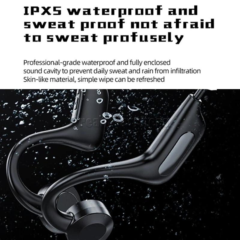 Bone Conduction Sports Bluetooth Headphone Waterproof Noise Reduction Earphone Running Exercise Headset Music Player BL13 High Qua