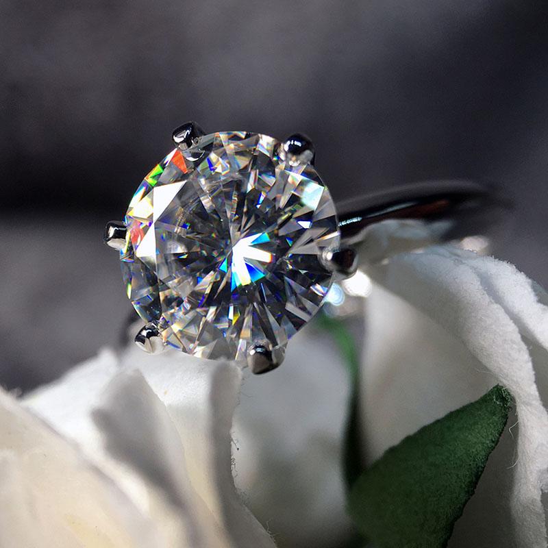 Cluster Rings Solid 18K White Gold Au750 1ct 6.50mm DF Moissanite 6 Prong Ring Solarite Lab Diamond Engagement For Women, Golden;silver
Cluster Rings Solid 18K White Gold Au750 1ct 6.50mm DF Moissanite 6 Prong Ring Solarite Lab Diamond Engagement For Women, Golden;silver
