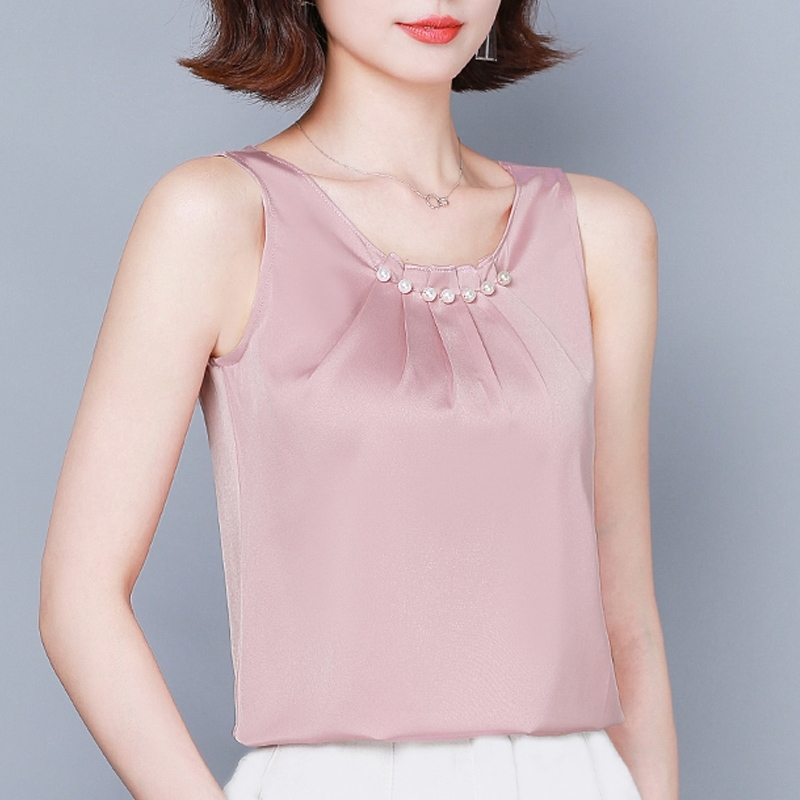 Women Tops Sleeveless Shirts Blusas Mujer De Moda Blouse O-neck Chiffon Shirt s Blusa D340 210602, Pink
Women Tops Sleeveless Shirts Blusas Mujer De Moda Blouse O-neck Chiffon Shirt s Blusa D340 210602, Pink