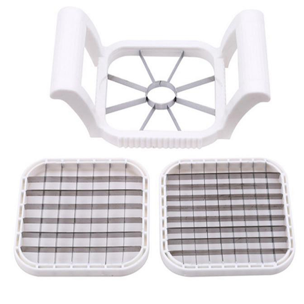 3pcs/Set Vegetable Fruit Cutter Stainless Steel Shredders Potato Chips Pear French Fries Cutter Tools Kitchen Accessories