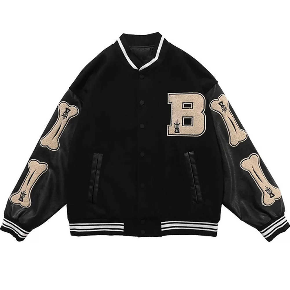 Spring Baseball Jackets coat Embroidery Letter Women Streetwear hip-hop Harajuku College Style Men Bomber Jacket 210923